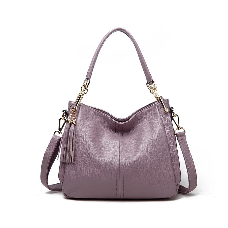 2024Summer New Street Fashion Luggage Leather Small Solid Color Square Bag Leather Tassel Womens-Body Bag R250320