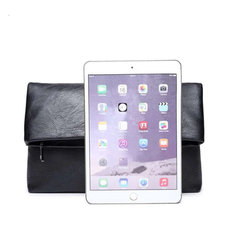 Simple Fashion Men's Business Folding For Men Hand Bag Soft PU Leather Clutch Male Handbag Purse Wallet