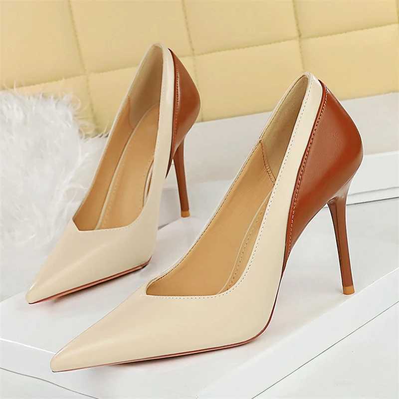 BIGTREE Spring Autumn Pointed Toe Wan Pumps Thin H Fi Party Ladies Shoes Womens Shoes Y250319