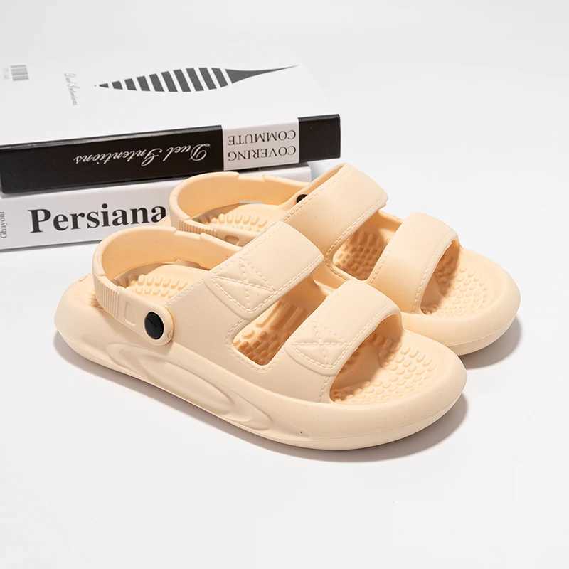 Mens sandals summer new slider anti slip quick drying mens EVA slider - open toe slider suitable for indoor and outdoor use Y250320