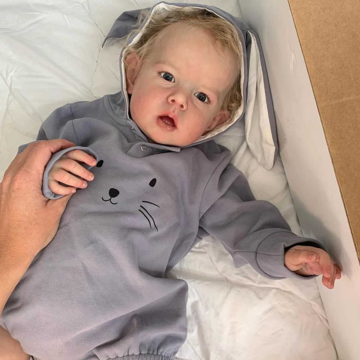 NPK Reborn 50cm Baby Doll Liam Options Realistic Handmade Preschool Boy Doll with 3D Skin Visible Vein Root Hair Gift W250320