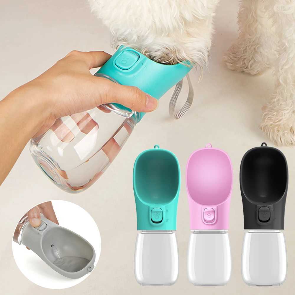 550ml pet dog water bottle portable water dispenser suitable for dogs cats travel walking Chihuahua laboratory water bowls and small dog supplies Y250