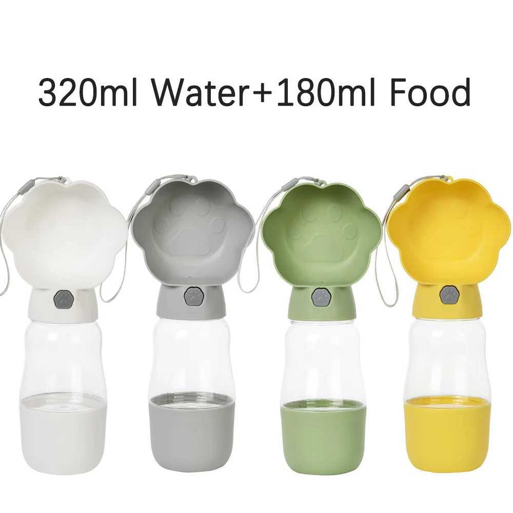 Dog water bottles for small and medium-sized dogs cats hiking leak proof puppies food dispensers drinking bowls and Chihuahua pet supplies Y250319