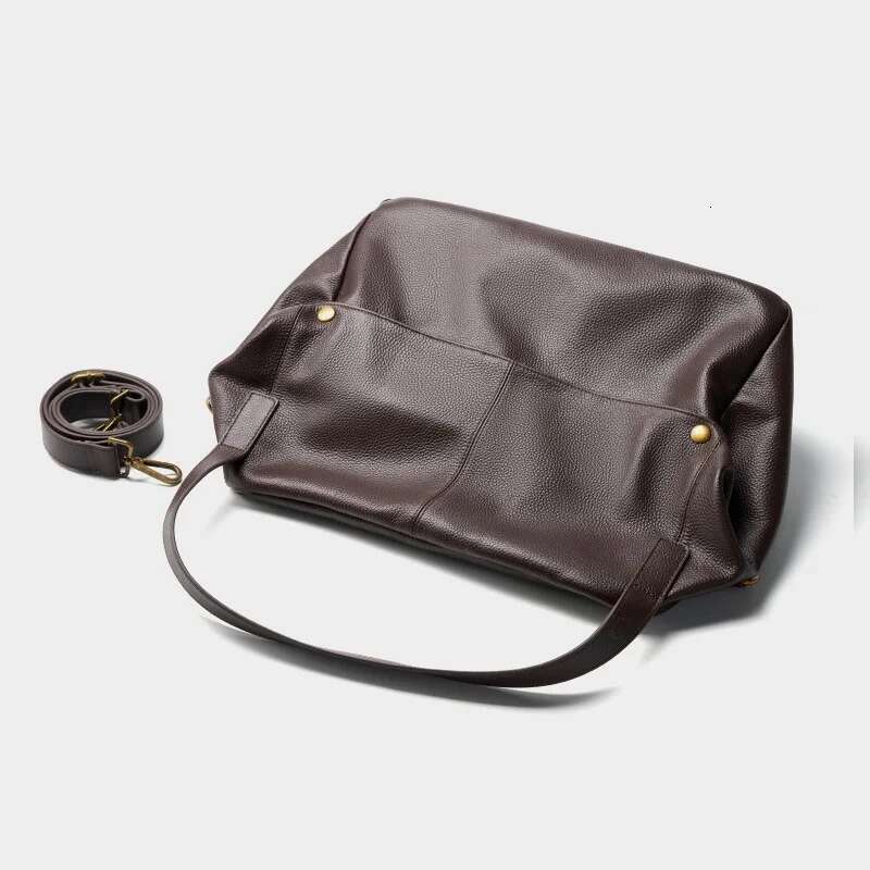 Women's Shoulder Genuine Leather Tote Casual Handbag For Women 2025 New Large Capacity Commuter Crossbody Bag Purses