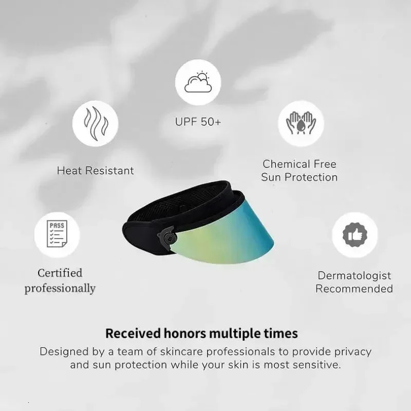 Versatile Sun Visor Cap Short Blue Golf Cap Men UV Sun Cap Protection Outdoor Casual Green Visor Plastic PVC Wide Brim Plastic 250320