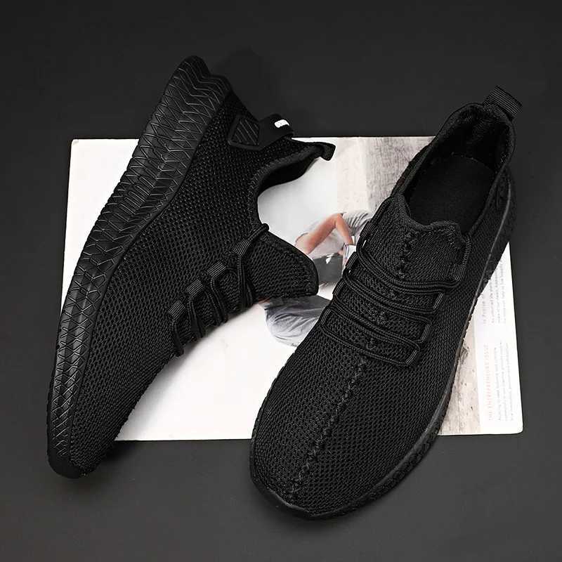 Mens non slip casual sports shoes breathable outdoor jogging training hiking sports running outdoor womens knitted lace shoelacesW250320