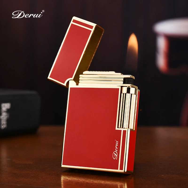 Top Grinding Wheel Flint Metal Cigar Lighter Gas Unusual Lighter Accessories Butane Mens Small Tool M250320