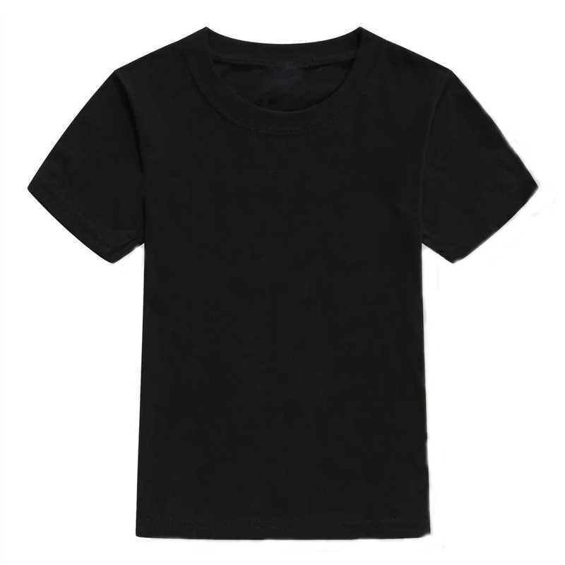 Quality Cotton Kids Clothes Classic Black White And Grey Solid Colour Comforts childrens T-Shirt Boys And Girls Fashions TopsT250320