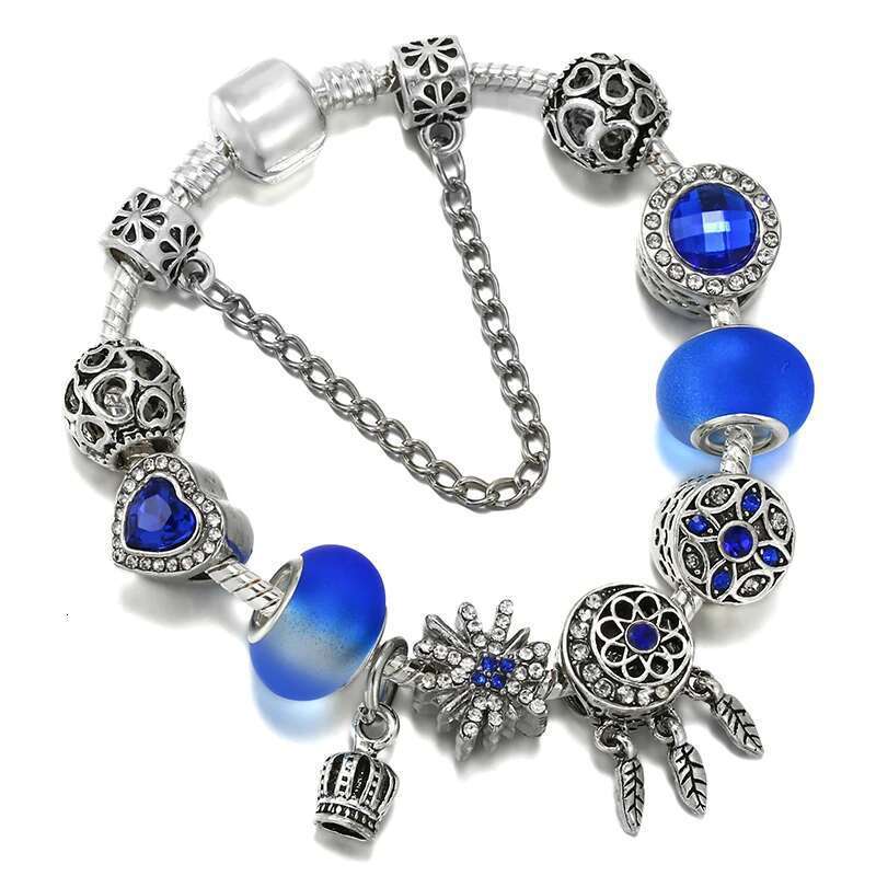 Shinning Rhie Star Beads Charm Bracelets With Snake Chain Brand Bracelets For Women Bijoux Pulseras Jewelry Gift