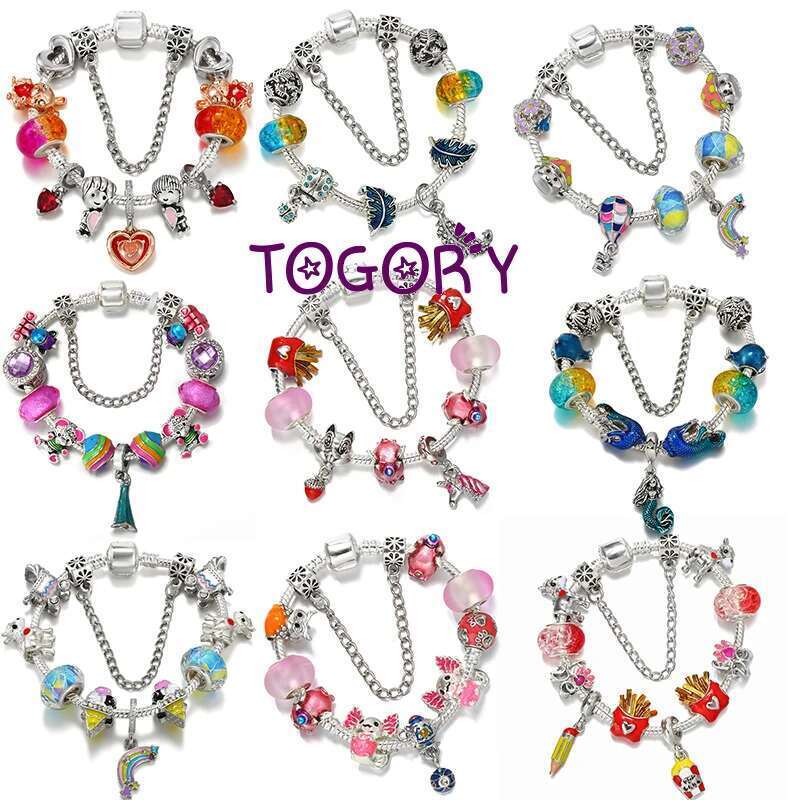 18 Styles Hot Sale Hollow Heart Beads Charm Bracelets With Boy Girls Pendant Bracelets For Women Men Girlfriend Jewelry