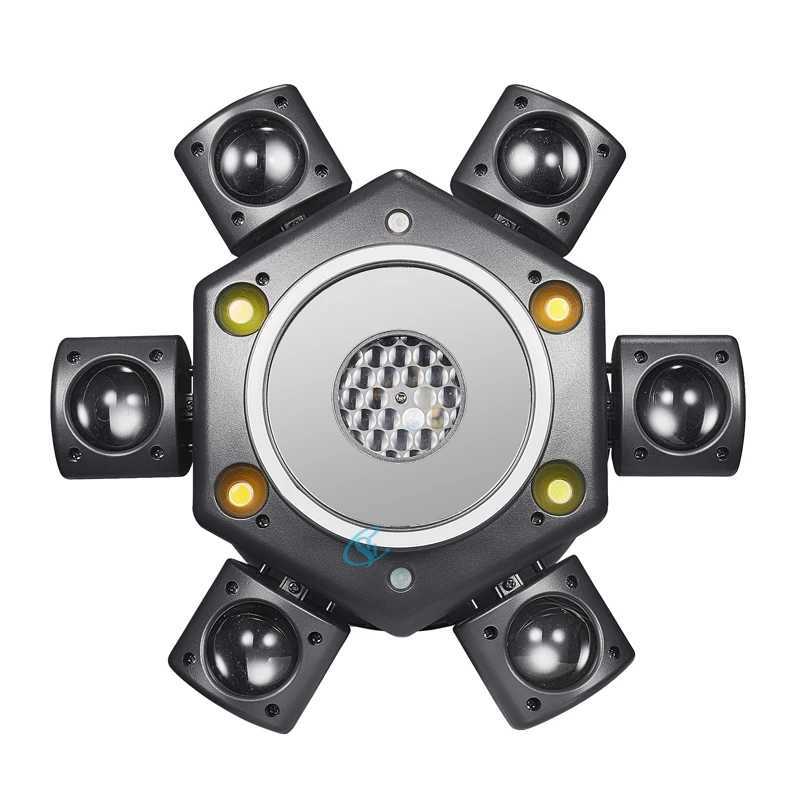 100W Moving Head Light Beam Strobe Light LED RGBW Stage Light DMX512 Remote Control for Club DJ Disco Dance Party KTV Bar Z250320