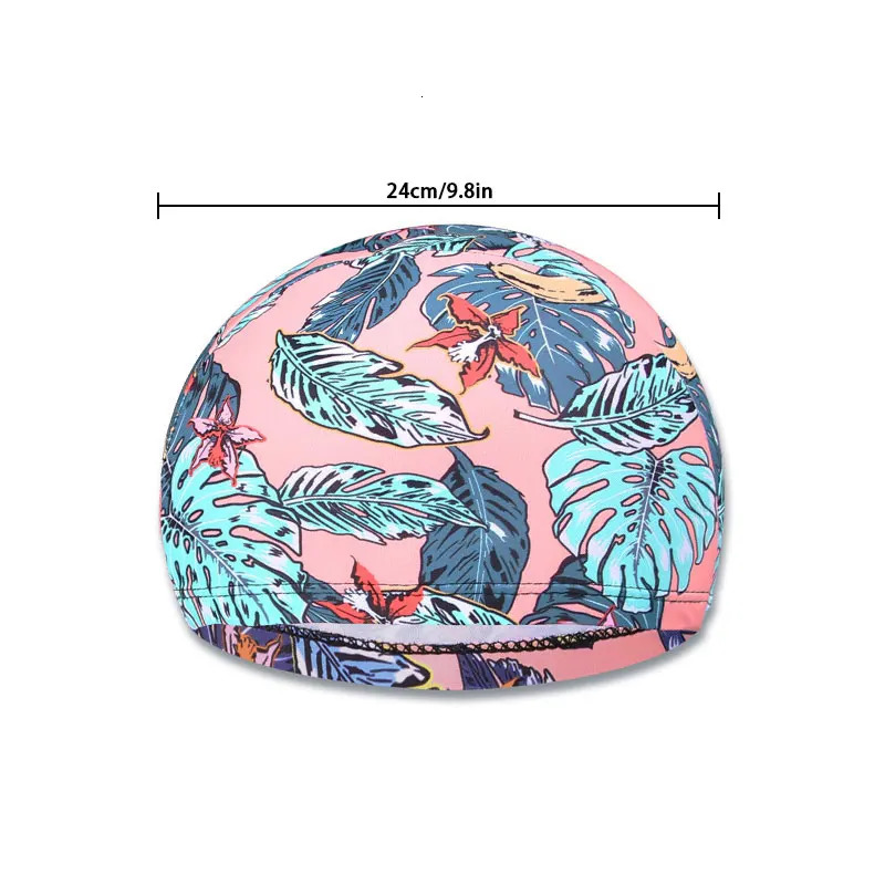 Nylon Swimming Cap fashion Printed Swimming caps for adults Breathable Swimming Cap Spring Cap Sports Accessory 250320