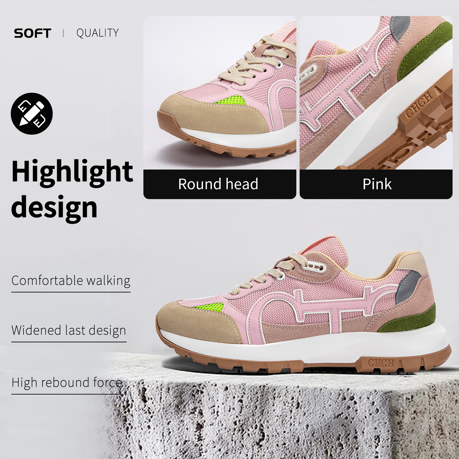 Designer CHCH Running Casual New Versatile And Comfortable Women's Sports Shoes