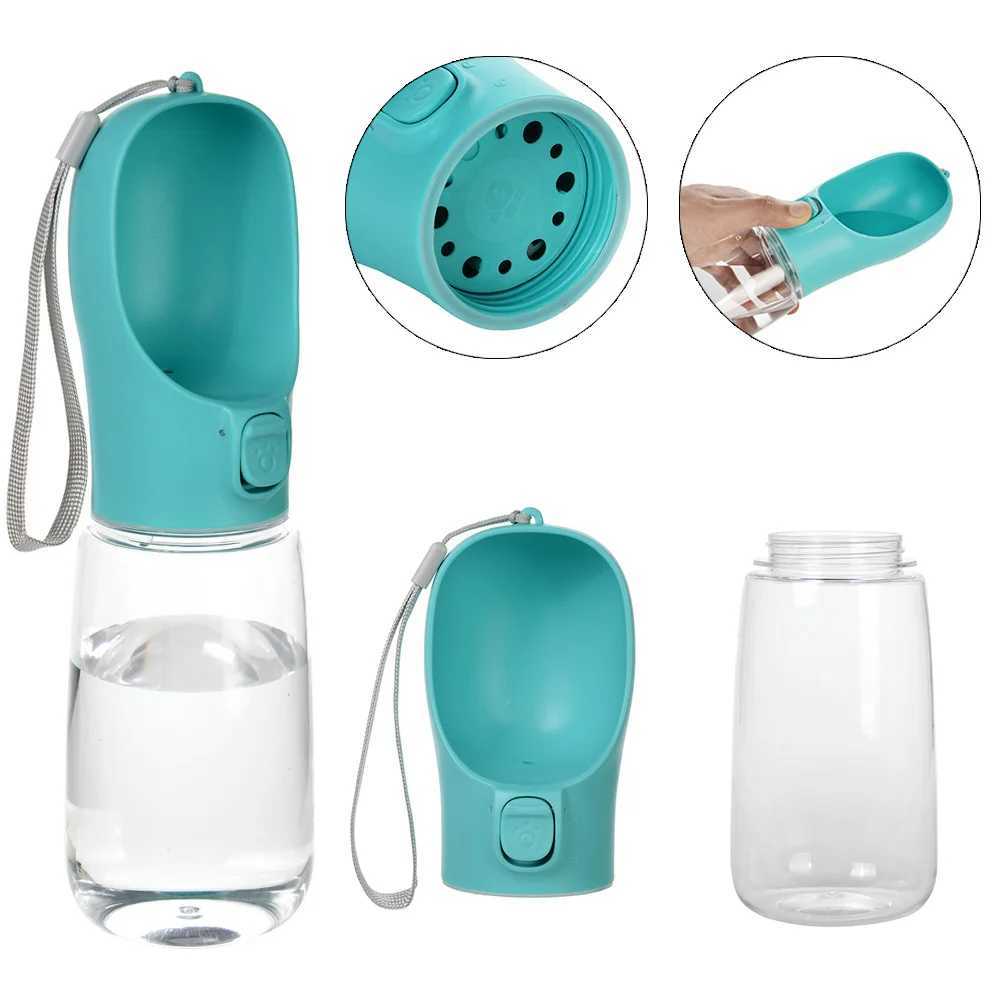 Portable Pet Dog Water Bottle Outdoor Leakproof Durable Puppy Drinking Bowl for Small Medium Big Dogs Cats Pug Bulldog Supplies Y250319