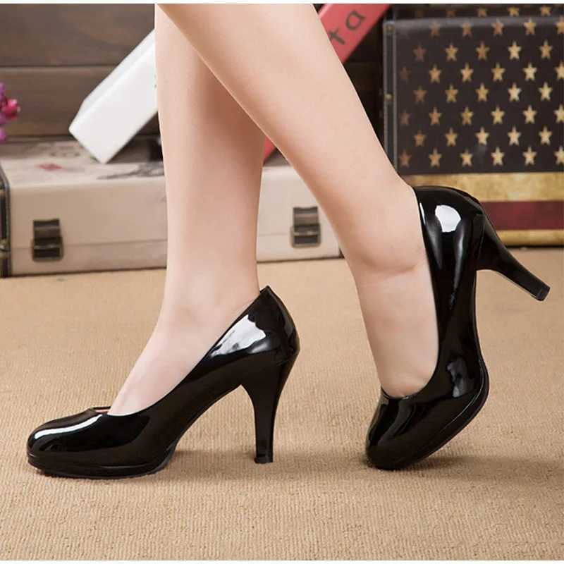Plus Size 34 -42 Super High Women Shoes Pointed Toe Pumps Dress High Heels Boat Wedding Shoes Increase Waterproof PlatformC250319