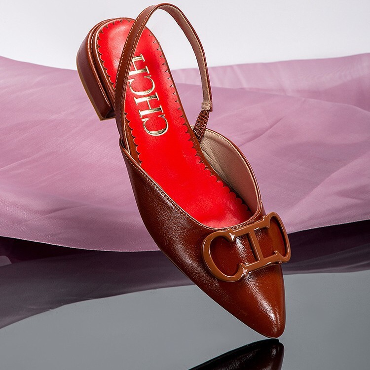 Designer CHCH Fashion Trend Shoes, Casual And Versatile, With Hollowed Out Women's Single Slippers