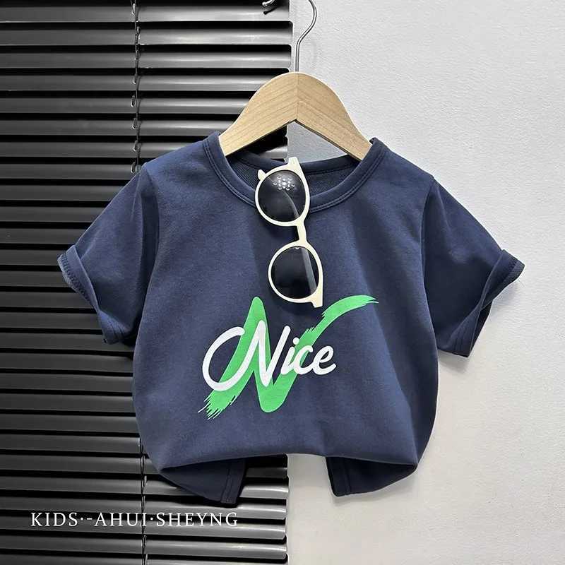 2024 Baby T-shirt Infant Boy Summer Cotton Cartoon Kids Girl Short Sleeve Casual Top Tees Childrens ClothingT250320