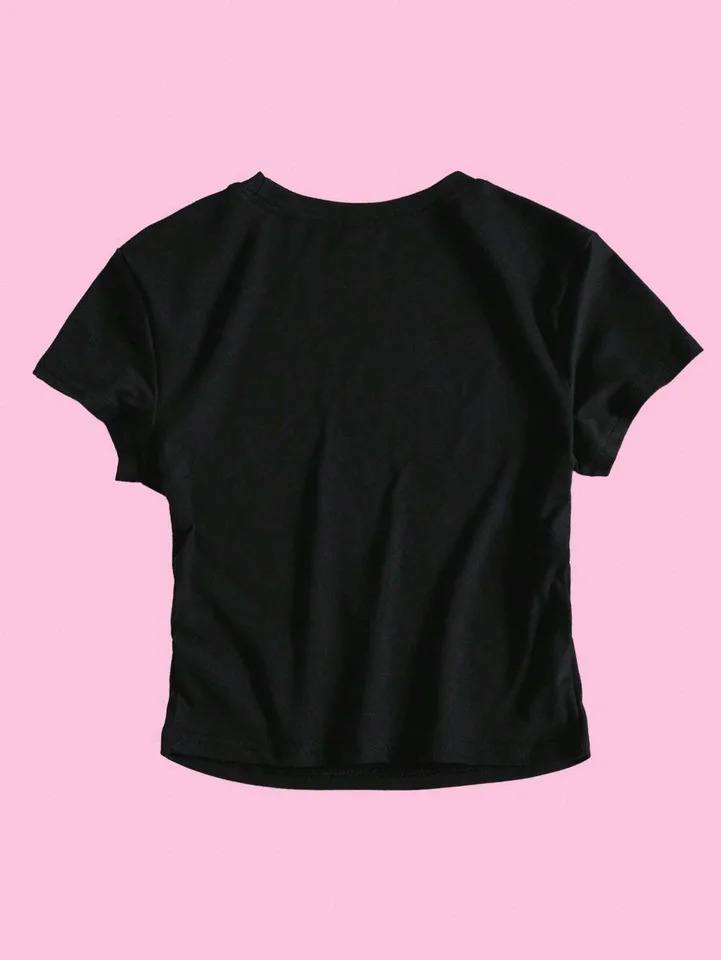 Women Y2k Crop Top Purple Butterfly Graphic Cropped T-Shirt For Summer Short Sleeve Fashion s Tees Round Neck Tshirts 250320