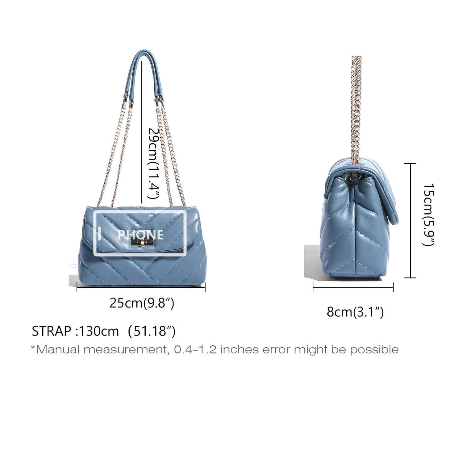 2024 New David Jones Female Crossbody Women Handbag PU Leather Lady Business Work Shoulder Bag Student Exquisite Fashionable