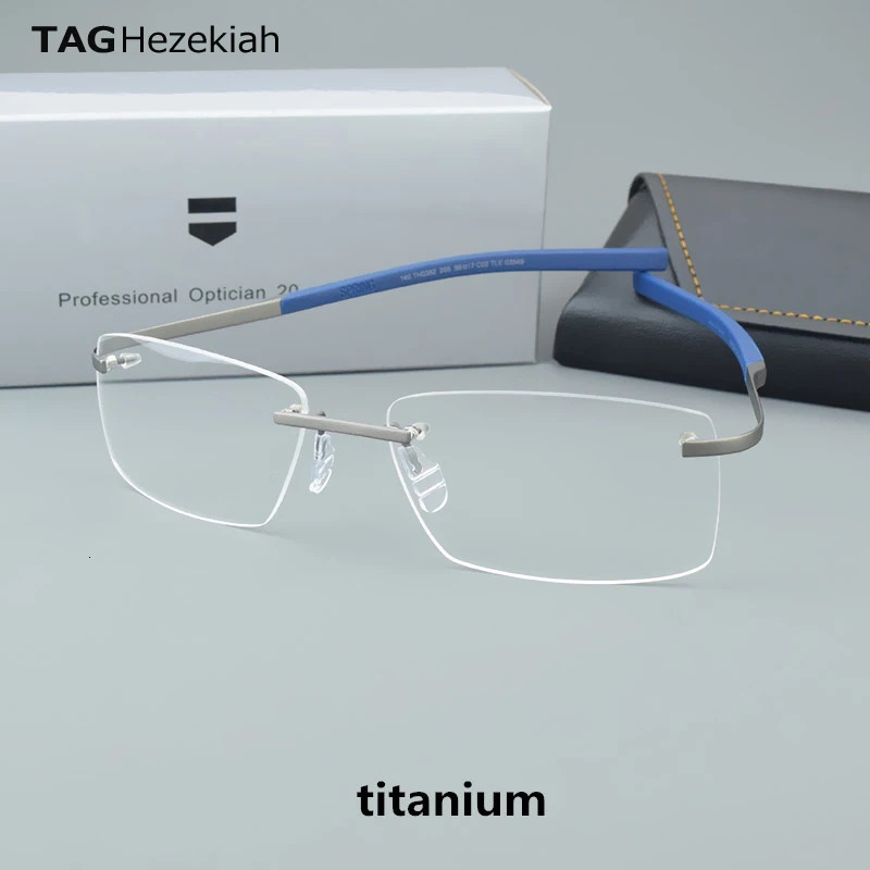 TAG Hezekiah Vintage Pure Glasses Frame Men Optical Myopia Prescription Eyeglasses Frame Women Eyewear 250228