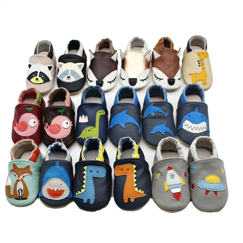 Toddle Baby Shoes born Infant Shoe Boys Girls Soft Genuine First Walkers Baby Moccasins 0-24Months Cowhide Bottom Skid-Proof 250319
