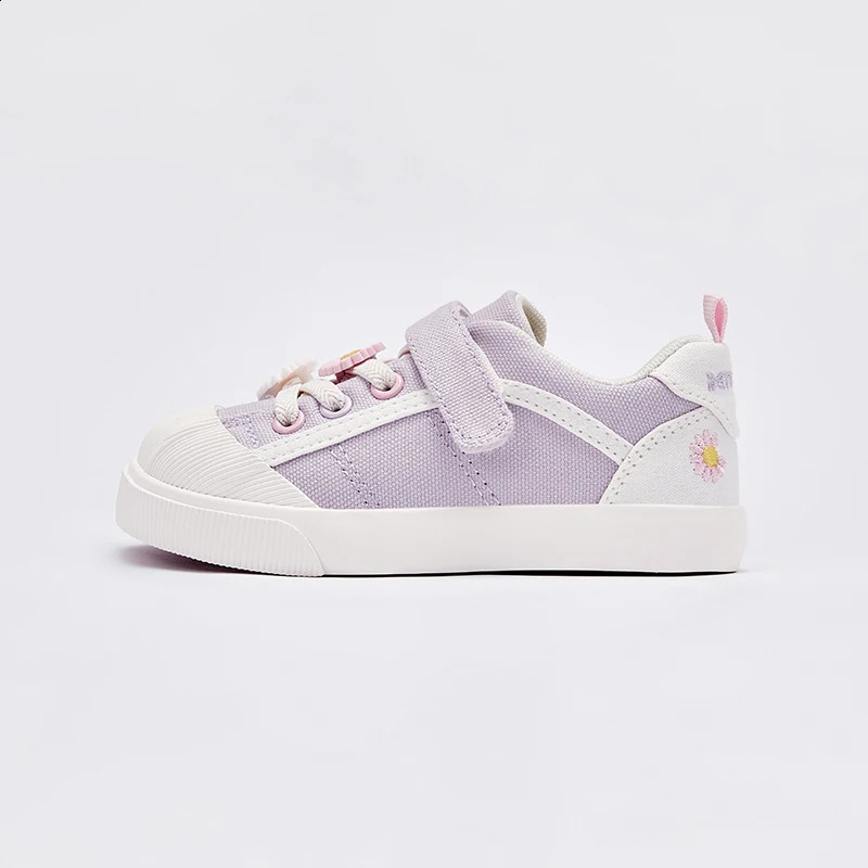 Dave Bella Kids Autumn Girls Shoes Girls Purple Canvas Shoes Indoor Soft Sole Anti Slip Casual Toddler Shoe DB3222554-A 250319
