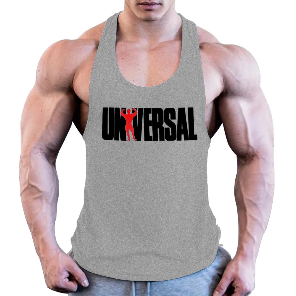 Muscle mens fitness vest top plus size sleeveless summer comfortable training 100% pure cotton 250320