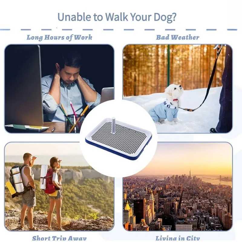 Pet dog toilet plastic urine pad holder with detachable mesh reusable dog toilet bowl oversized dog toilet tray used for pet products Y250320