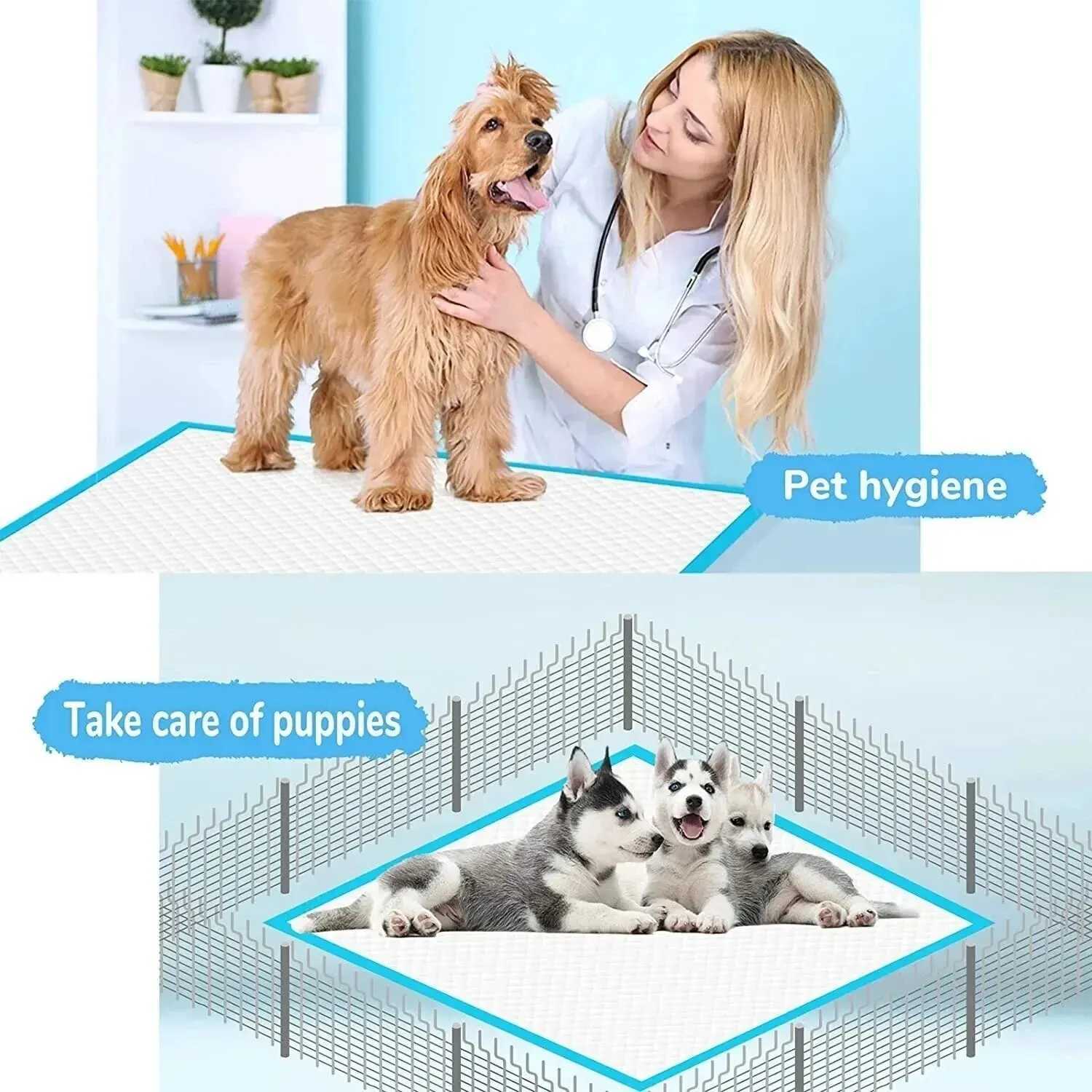 Super absorbent pet diaper dog thick diaper pad quick drying disposable diaper pad for cat and dog diapers deodorant pet supplies Y250320