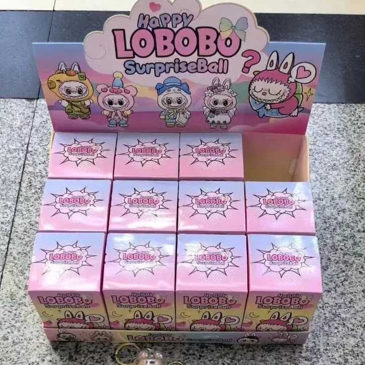 New Labubu Keychain Blind Box Toy Backpack Pendant with Protective Box Blind Box Hot Kavay Cartoon Bag Mystery Box Childrens ToysXJ250319