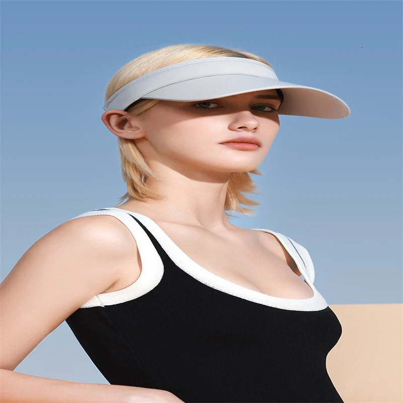 Sports Sunscreen Hat Summer Outdoor UV Protection Wide Eaves Sun Shading Face Covering Empty Top Duckbill Hat 250320