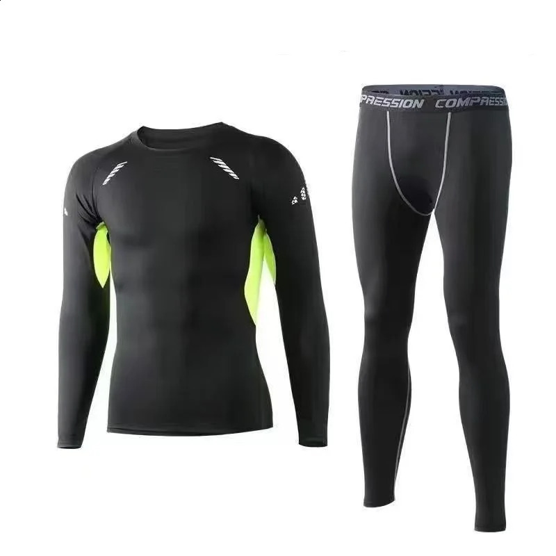 2-piece Fitness Clothes Mens Quick Drying Sportswear Set Summer Short Sleeved Tshirt Morning Running Basketball Training Room 250319