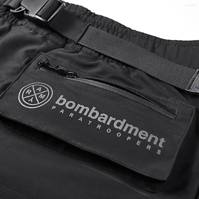 Men's Shorts Summer Functional Work Men Trend Loose Fitting Multi Pocket Pants Sports Quick Drying Casual Capris 2025 Y2k