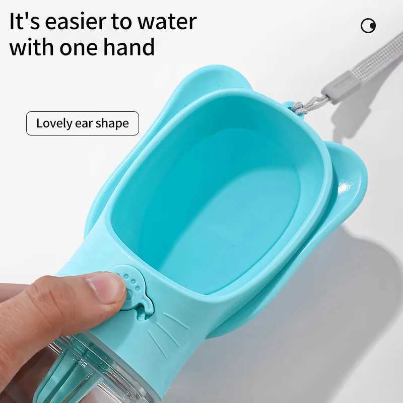 Portable dog drinking water bottle suitable for small dogs cats outdoor travel leak proof walking drinking bowls small dogs cat feeders pet supplies Y