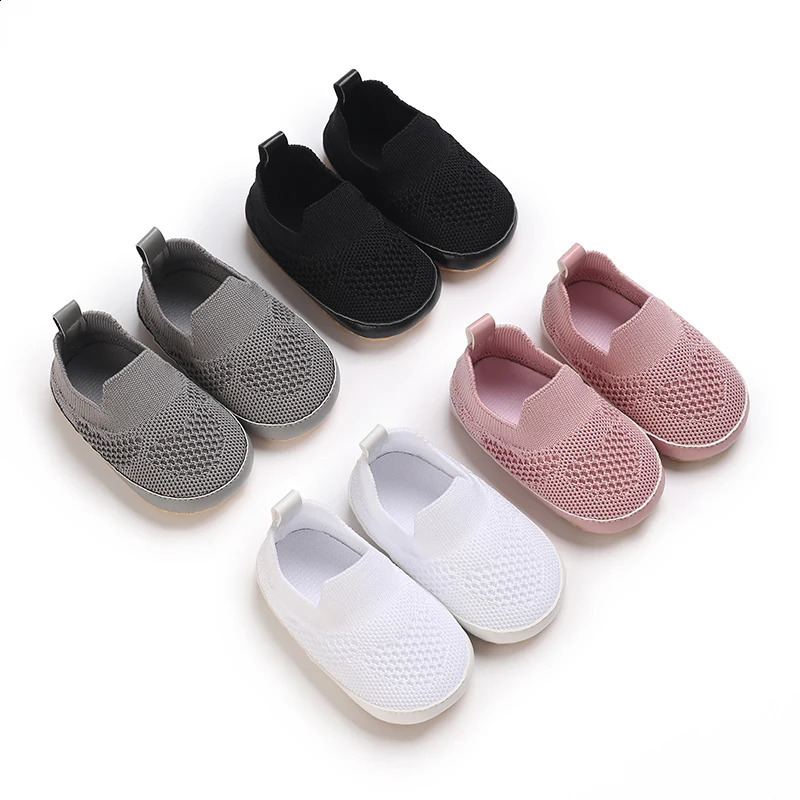 Baby Shoes For Boys And Girls For The First Time Walking Breathable And NonSlip Learning Bike Barefoot Mesh Sports Shoes 250319