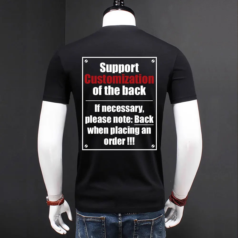 Summer Cotton T Shirts For Men Green Skulls Diamonds T-Shirt Man Black Tshirt Short Sleeve Casual Male Tee Tops S-5XL 250318