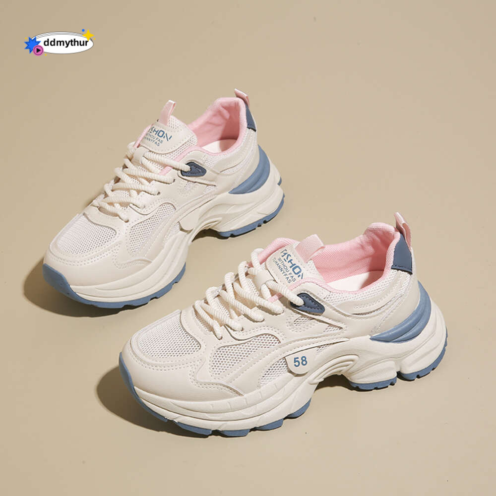 CRLAYDK Fashion Women's Chunky Sneakers Lace Up Platform Mesh Walking Shoes Casual Comfort Height Increase Sports Tennis ddmythur
