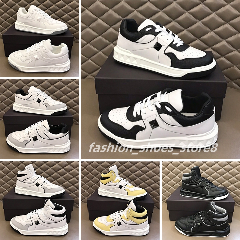 Designer Sneakers one stud Low-top Sneaker Men Women Outdoor High-top Casual Shoes High Quality Fashion Real Leather Platform classics Trainers