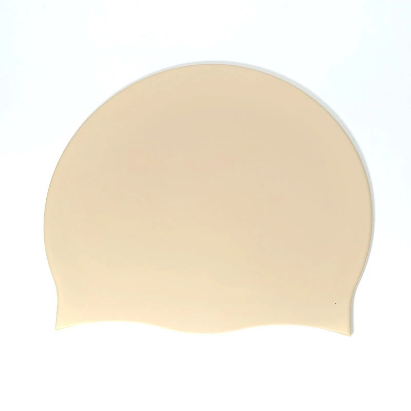 Silicone World Silicone Swimming Cap Men Women Long Hair Waterproof Color Sports High Elastic Adults Swim Pool Hat Diving Hat 250320