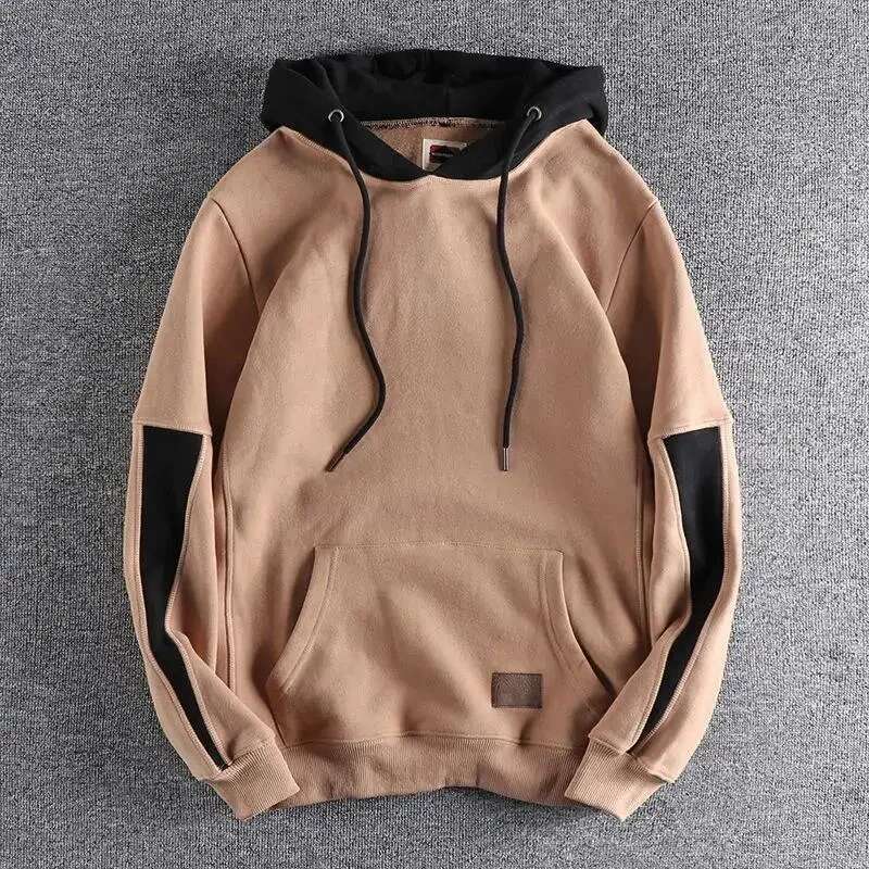 New In Men's Hooded Sweatshirt Haruku Fashion Autumn Overfit Aesthetic Cotton Male Hoodie One Piece Designer 90S Vintage Funny