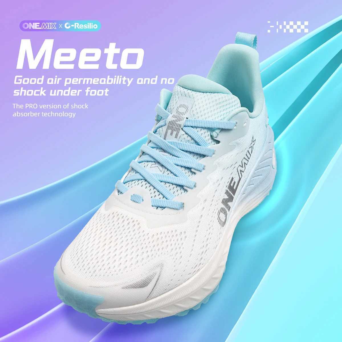 O-Resilio Mens Running Sneakers Mesh Breathable Impact Rebound Lightweight Fitness Outdoor Walking Training Mat Sneakers Y250320