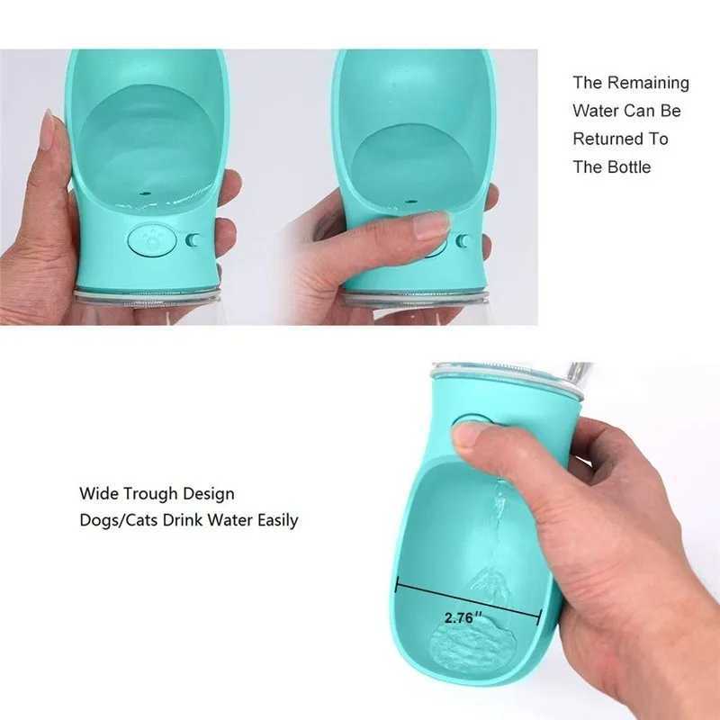 350/550ML portable pet dog water bottle suitable for small dogs travel dogs puppies cats beverage bowls bulldog water dispensers Y250319