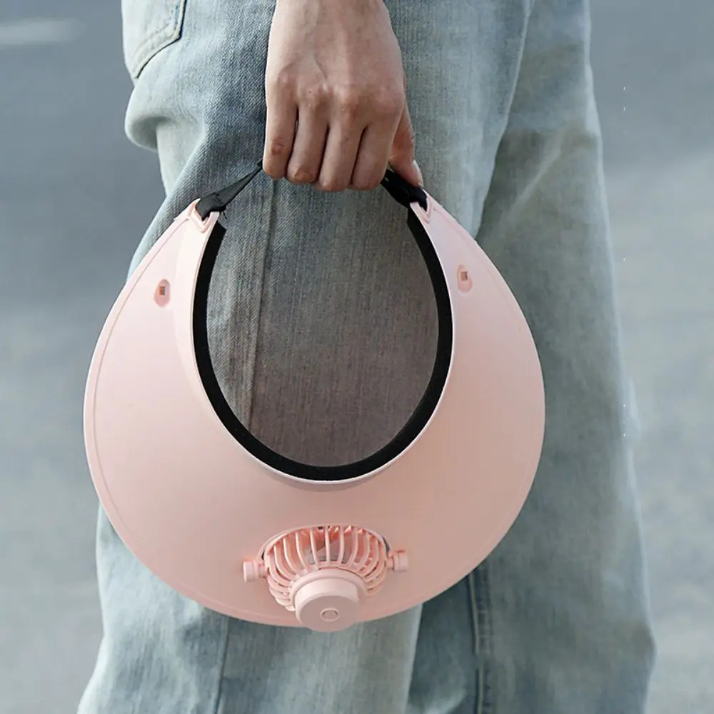 Fan Cap Summer Sun Protection Sun Shading Fan Empty Top Cap Fan Rotatable 3-Speed USB Rechargeable Fan Cap Heat Removal Device 250320