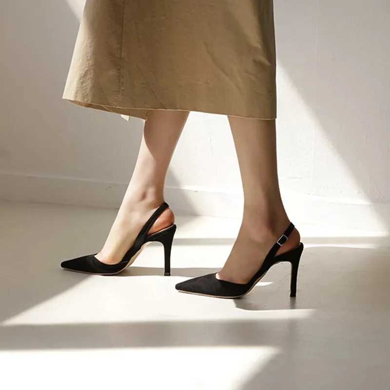 2023 Beautiful Elegant Multicolor Flock Womens Sexy High Heels Pumps Sandals Dress Dating OL Pump Valentine Shoes 6/10CMC250319