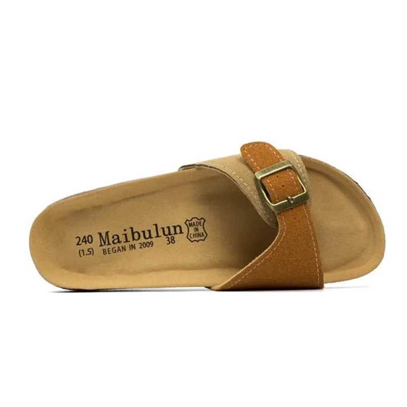 COSMAGIC New Summer Mens Cork Slippers N-Slip Casual Ribbon External Sliding Shoes Y250320