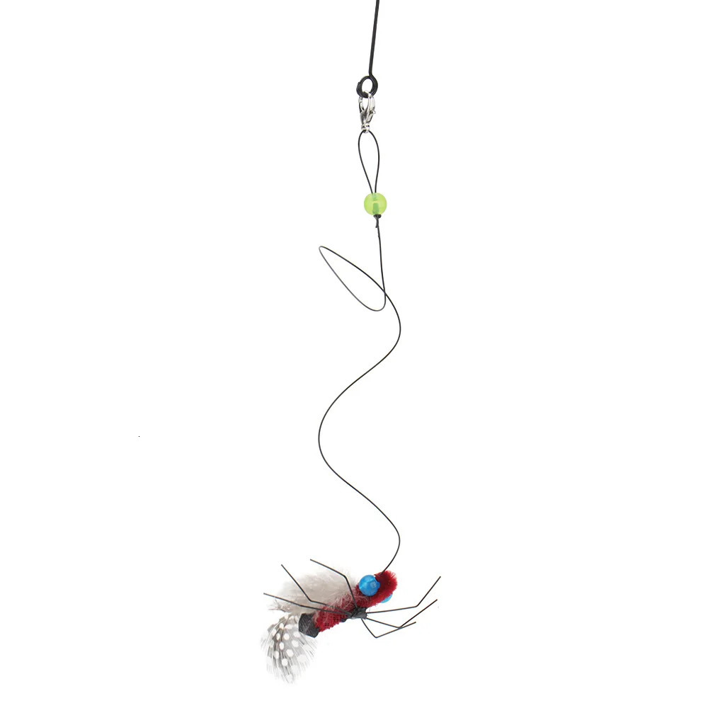5 simulated flying insects replacement cat teasers toys kitten feathers pet supplies accessories 250320