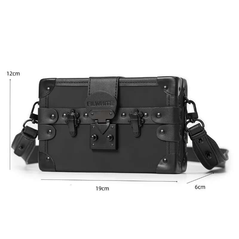 Men Brand Design Square Box Men's Crossbody Bags Shoulder Messenger Bag Mobile Phone Handbags Satchels