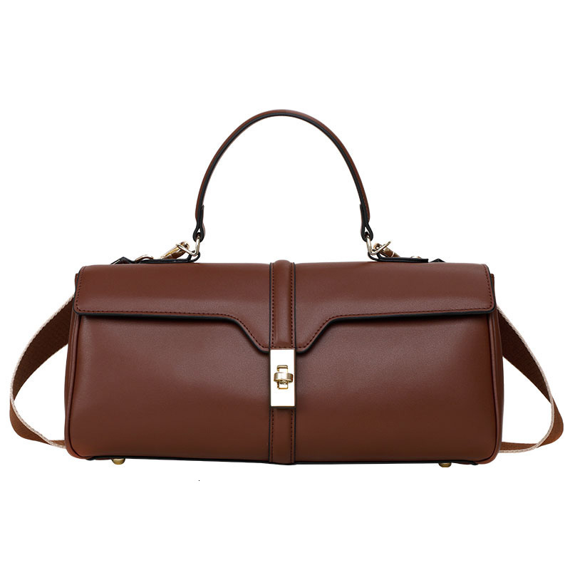 Cowhide High-End And Niche Handbag New Trendy Large Capacity Versatile Leather Women's Crossbody Bag