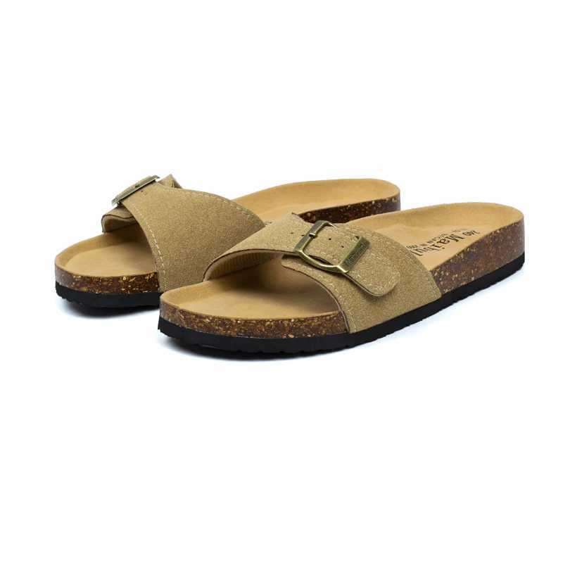 COSMAGIC New Summer Mens Cork Slippers N-Slip Casual Ribbon External Sliding Shoes Y250320