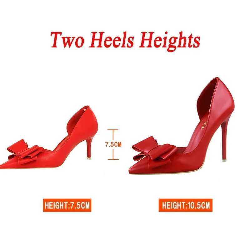 Wen 7.5cm 10cm high H Kaii bow pump women Fi fetish blue w sweet party Pr slip shoes Y250319